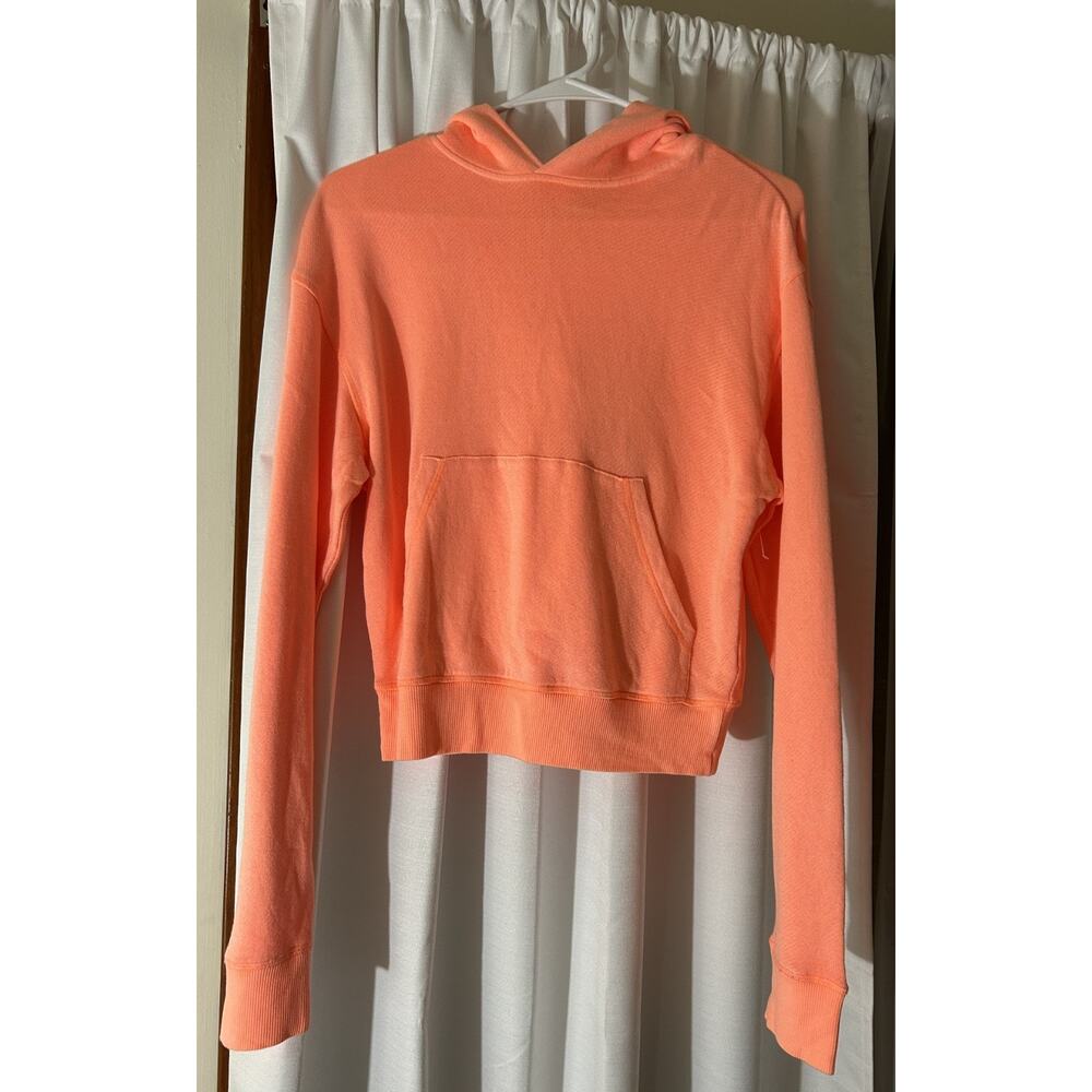 Skims NWT Womens Light French Terry Hoodie Neon Orange Size XS